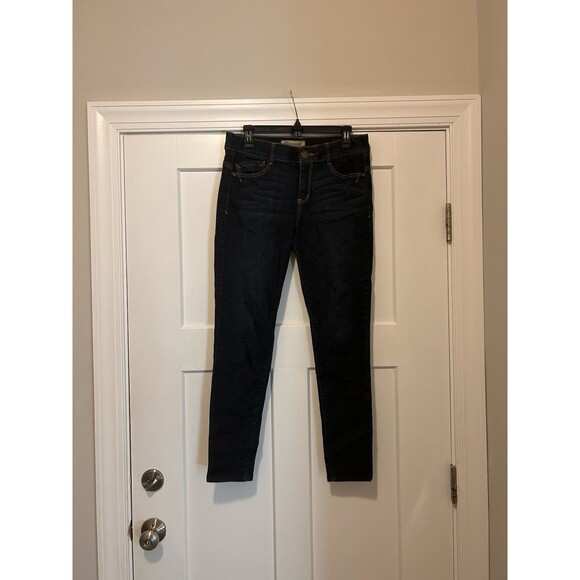 Democracy Ab Technology Skinny Jeans Womens Size 10 Mid Rise Dark Wash Slimming - Picture 1 of 8